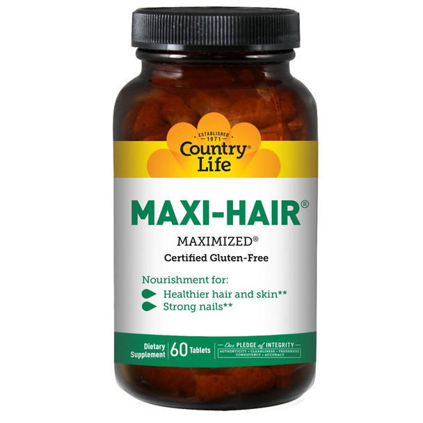 Country Life Maxi-Hair Maximized 60 Tabs