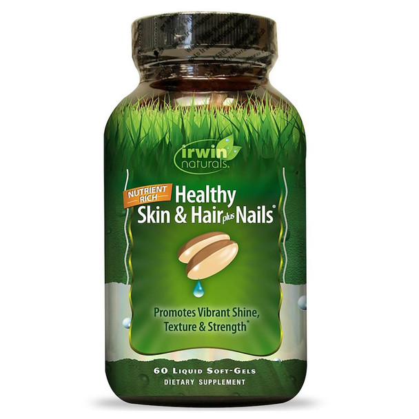 Irwin Naturals Healthy Skin and Hair plus Nails 60 Liquid Soft Gels