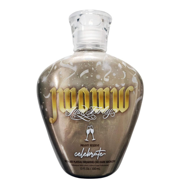 Australian Gold Jwoww Celebrate Private Reserve Dark Bronzer Tanning Lotion 10 Oz. With Jwoww Shore Nights Sample Packet