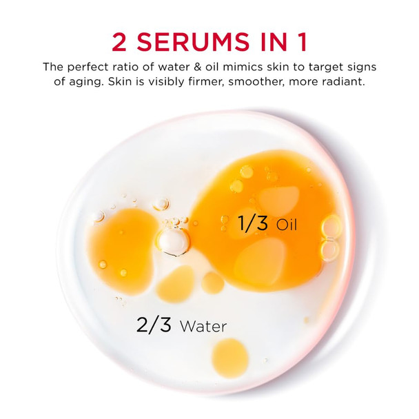 Clarins Double Serum Light | Anti Aging | Visibly Firms Smoothes & Boosts Radiance In 7 Days* | 21 Plant Ingredients | Turmeric | Lighter Texture | Great For Oily Skin And Humid Climates
