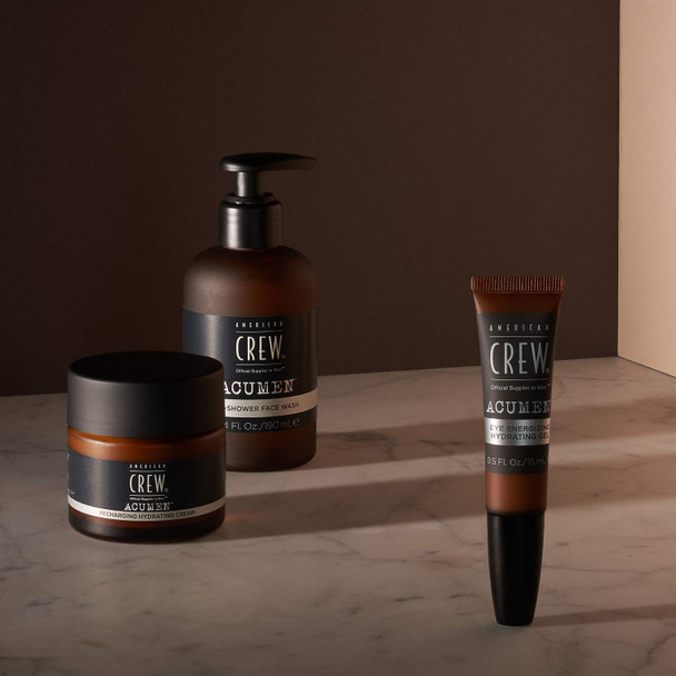 American Crew Men'S Eye Hydrating Gel Energizing Oil-Free Gel To Minimize Puffiness And Reduce Dryness 0.5 Fl Oz