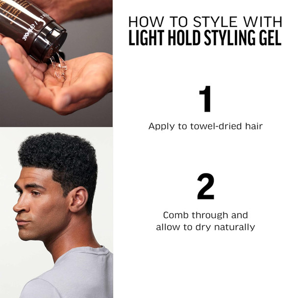 American Crew Men'S Hair Gel Light Hold Non-Flaking Styling Gel 13.1 Fl Oz & Men'S Hair Spray Variable Hold Grooming Spray 8.45 Fl Oz