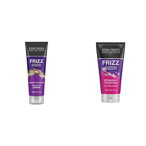 John Frieda Frizz Ease Secret Weapon Cream & Anti Frizz Straight Fixation Styling Creme Hair Product