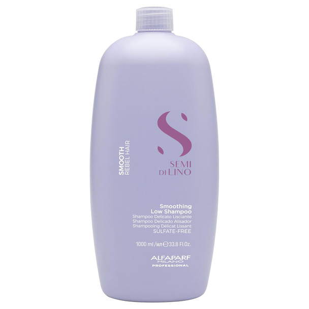 Alfaparf Semi Di Lino Smoothing Sulfate Free Shampoo - Anti Frizz Hair Care & Cleansing Shampoo To Revitalize Dry Hair & Restore Shine