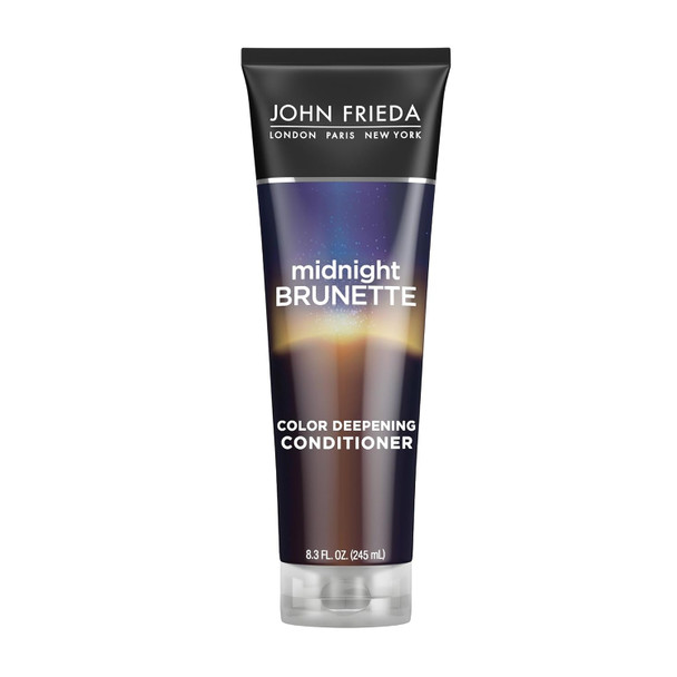 John Frieda Midnight Brunette Visibly Deeper Color Deepening Conditioner 8.3 Ounce With Evening Primrose Oil Infused With Cocoa