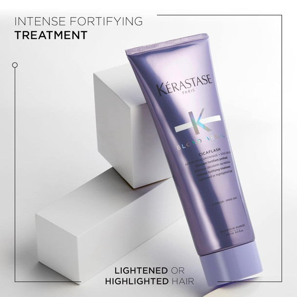 Kerastase Blond Absolu Cicaflash Conditioner | For Bleached Highlighted And Damaged Hair | Repairs And Nourishes | Protects Against Breakage | With Hyaluronic Acid