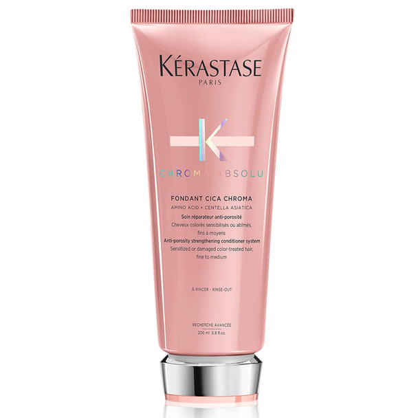 Kerastase Chroma Absolu Cica Chroma Strengthening Conditioner | For Sensitized Or Damaged Color-Treated Hair | Fine To Medium Anti-Porosity With Lactic Acid