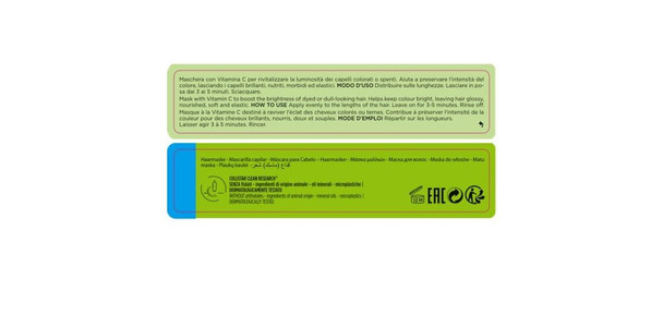 Collistar Attivi Puri Hair Vitamin C Mask200 Ml (6.7 Fl Oz) 1 Unit - Made In Italy