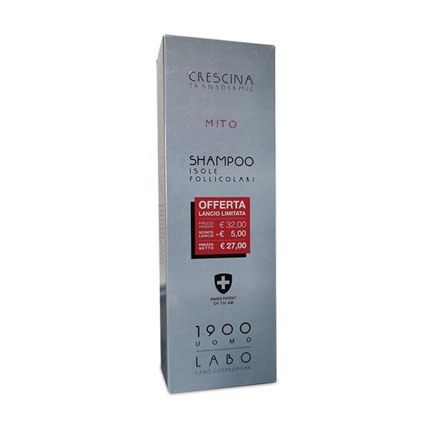 Crescina Labo Transdermic Mito Shampoo Re-Growth Hair 1900 For Men 150Ml Crescina Labo Transdermic Mito Shampoo Re-Growth Hair 1900 For Men 150Ml
