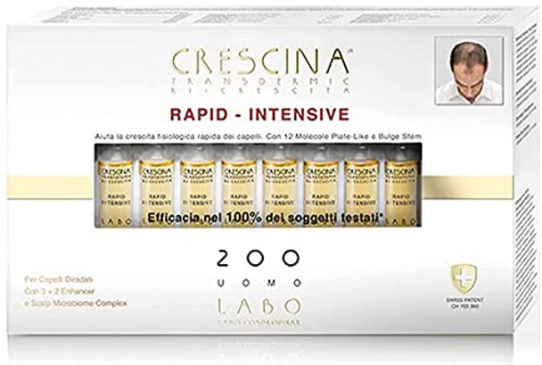Crescina Transdermic Rapid-Intensive 200 Man 20 Hair Growth Vials Crescina Transdermic Rapid-Intensive 200 Man 20 Hair Growth Vials