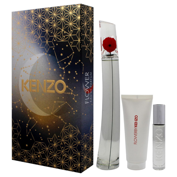 Kenzo Flower For Women - 3 Pc Gift Set 3.3Oz Edp Spray | Buy at
