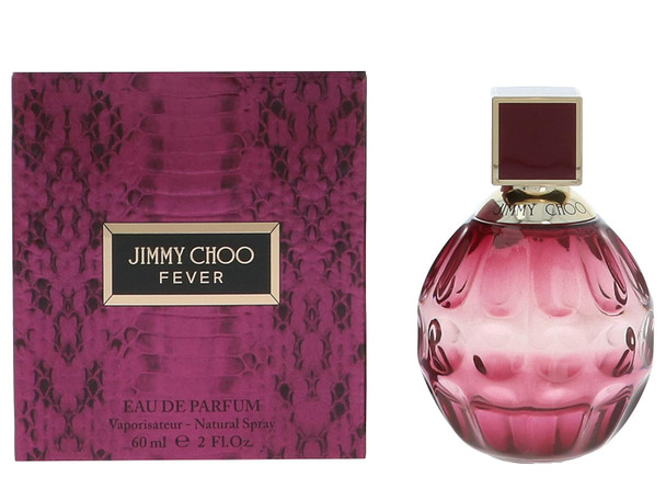 Jimmy Cho Fever Eau De Parfum - Long Lasting Fragrance With Notes Of Black Plum Nectar Heliotrope & Roasted Tonka Bean - Warm & Floral - 2.0 Fl. Oz.