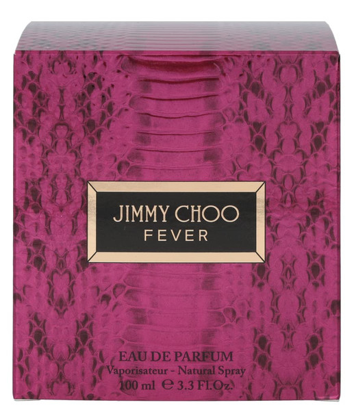 Jimmy Cho Fever Eau De Parfum - Long Lasting Fragrance With Notes Of Black Plum Nectar Heliotrope & Roasted Tonka Bean - Warm & Floral - 3.3 Fl. Oz.