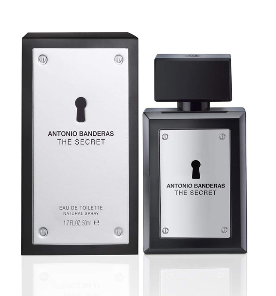 Antonio Banderas Perfumes - The Secret - Eau De Toilette For Men - Long Lasting - Elegant Sexy And Masculine Fragance - Fruity And Leather Notes - Ideal For Day Wear - 1.7 Fl Oz