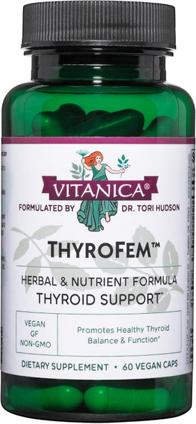 Vitanica ThyroFem Thyroid Gland Support Vegan 60 Capsules