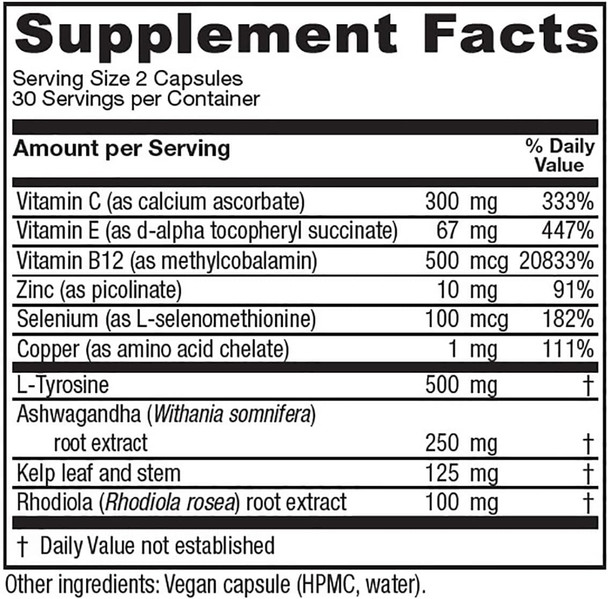 Vitanica ThyroFem Thyroid Gland Support Vegan 60 Capsules