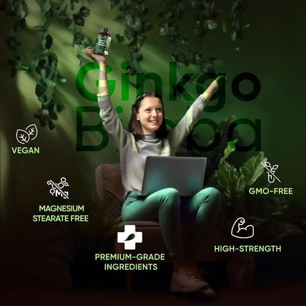 ‎Weightworld Ginkgo Biloba 6000mg & Ginseng 600mg per Tablet - 365 High Strength Vegan Ginkgo Biloba Tablets - 28.8mg Flavone Glycosides and 7.2mg Terpene Lactones - Siberian Ginseng & Ginkgo Biloba