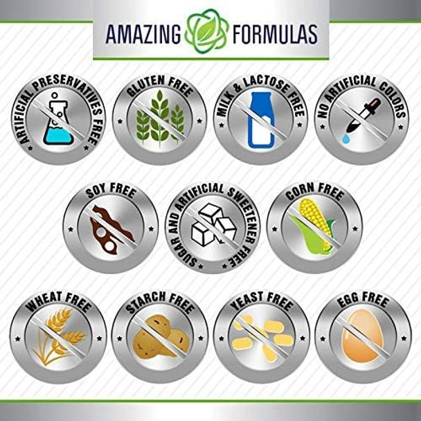 Amazing Nutrition Formulas Calcium Citrate Supplement | 1000 Mg | 240 Tablets | Non-GMO | Gluten | Made in USA
