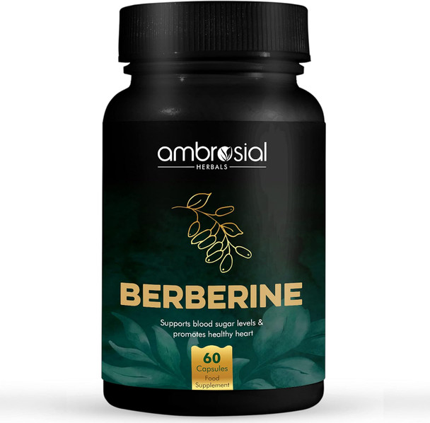 ‎Ambrosial Ambrosial Berberine 60 Veg Capsules (Pack of 1-60 Capsules)