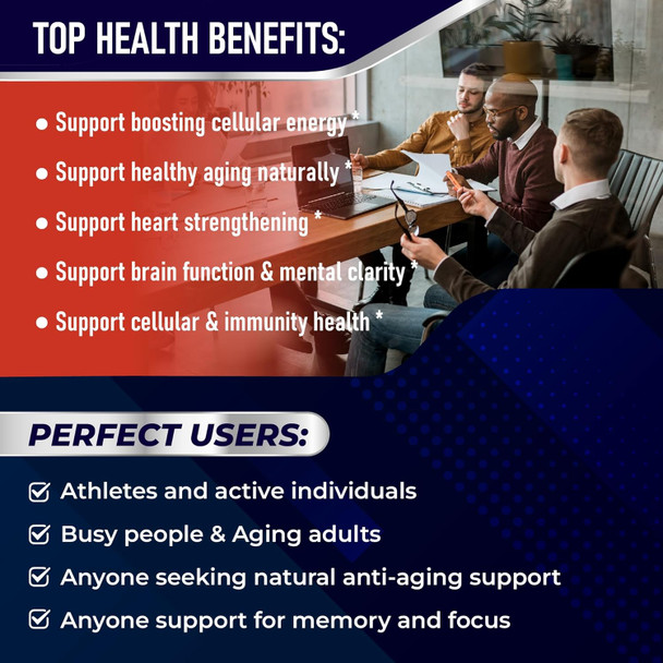Aumeto NAD+ Supplement with Nicotinamide Riboside NR Resveratrol Quercetin - Cellular Energy & Repair Vitality Healthy Aging (90 Count (Pack of 1))