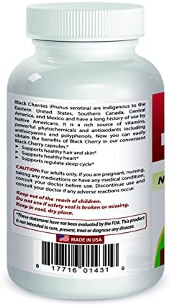 Best Naturals Black Cherry 1000 Mg Capsule 180 Count