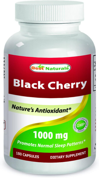 Best Naturals Black Cherry 1000 Mg Capsule 180 Count
