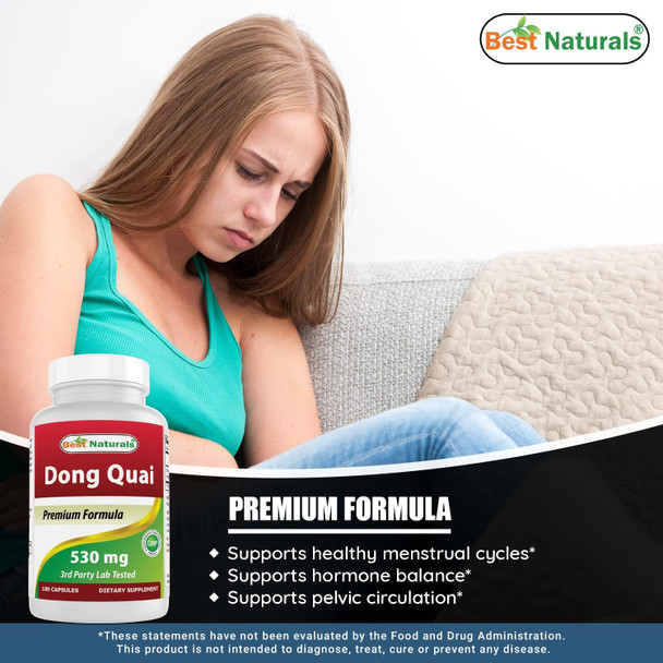 Best Naturals Dong Quai 530 mg 180 Capsules