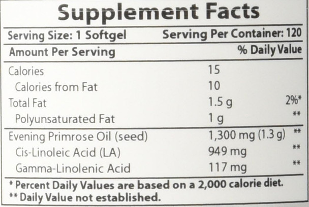 Best Naturals Evening Primrose Oil 1300 mg 120 Softgels - Made from Non-GMO Hexane Cold Pressed Oil Best Naturals Evening Primrose Oil 1300 mg 120 Softgels - Made from Non-GMO Hexane Cold Pressed Oil