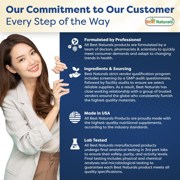 Best Naturals Melatonin 10mg (Non-GMO) Tablets - Helps Promote Relaxation & Sleep - 120 Count