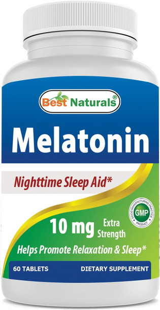 Best Naturals Melatonin 10mg 60 Tablets