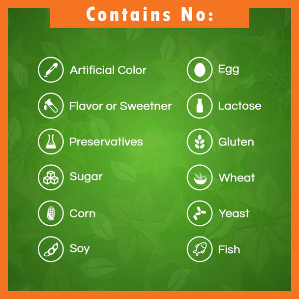 Best Naturals Sea Buckthorn Oil Powder Capsules 5000 mg Equiavelnt 240 Capsules - Non-GMO Gluten - Contains Naturally Occuring Omega-7 Palmetoleic Acid