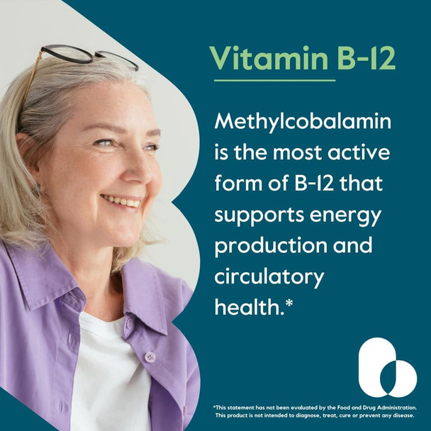 Bestvite Vitamin B12 (Methylcobalamin) 1000mcg (240 Vegetarian Capsules) (Methyl B12) - No Stearates - Vegan - Non GMO - Gluten