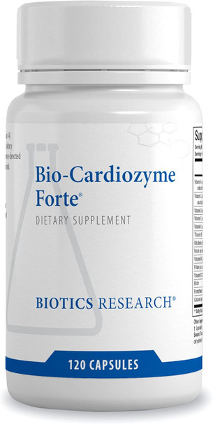 Biotics Research Bio Cardiozyme Forte Healthy Heart Multivitamin. Broad Spectrum Formulation Designed to Support Cardiovascular Health and Function. Powerful Antioxidant Support 120 Capsules
