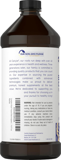 Carlyle Electrolyte Concentrate | 16 fl oz | Full Spectrum | Ionic Electrolyte Liquid | Non-GMO and Gluten Formula | by Vital Trace