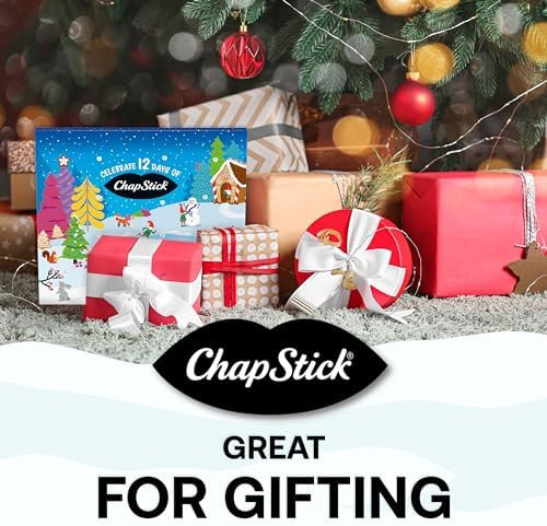 Chapstick 12 Days Of Holiday Advent Calendar Lip Balm Set - 0.15 Oz