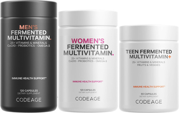 Codeage Family Multivitamin Bundle – Multivitamins for Teens Women & Men – Essential Vitamins & Minerals Pack Codeage Family Multivitamin Bundle – Multivitamins for Teens Women & Men – Essential Vitamins & Minerals Pack