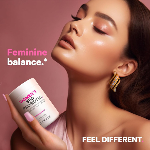 Codeage Women’s Probiotics Supplement - 50 Billion CFUs - SBO Probiotics & Prebiotics - Cranberries - Feminine Health - Fermented Botanical Blend Whole Food Supplement - Vegan Non-GMO - 60 Capsules Codeage Women’s Probiotics Supplement - 50 Billion CFUs - SBO Probiotics & Prebiotics - Cranberries - Feminine Health - Fermented Botanical Blend Whole Food Supplement - Vegan Non-GMO - 60 Capsules