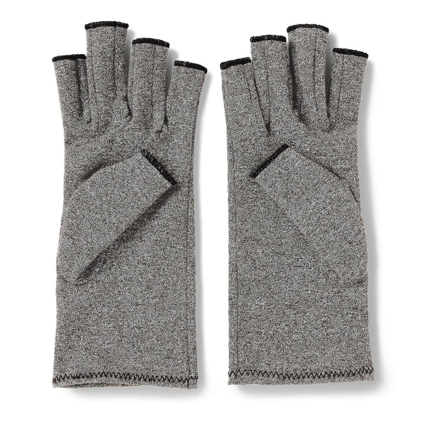 Curad Arthritis Relief Compression Gloves Large Gray 1 Pair
