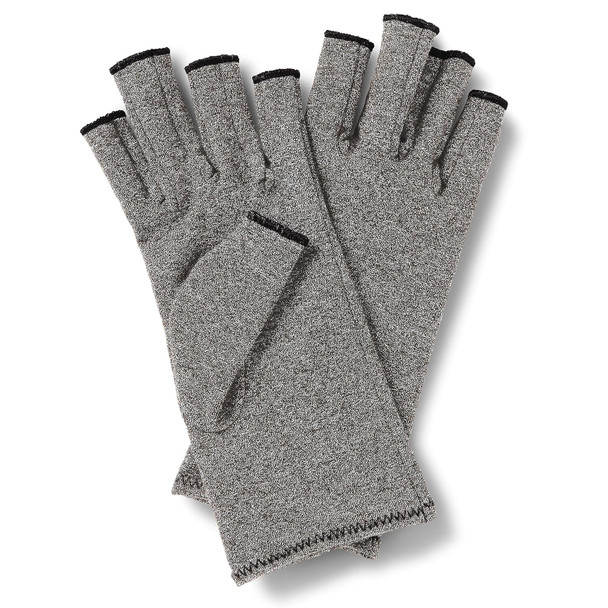 Curad Arthritis Relief Compression Gloves Large Gray 1 Pair