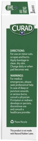 Curad Assorted Adhesive Bandages 4-Sided Seal Variety Pack Perfect for First Aid Kit 30 Count Pack of 6