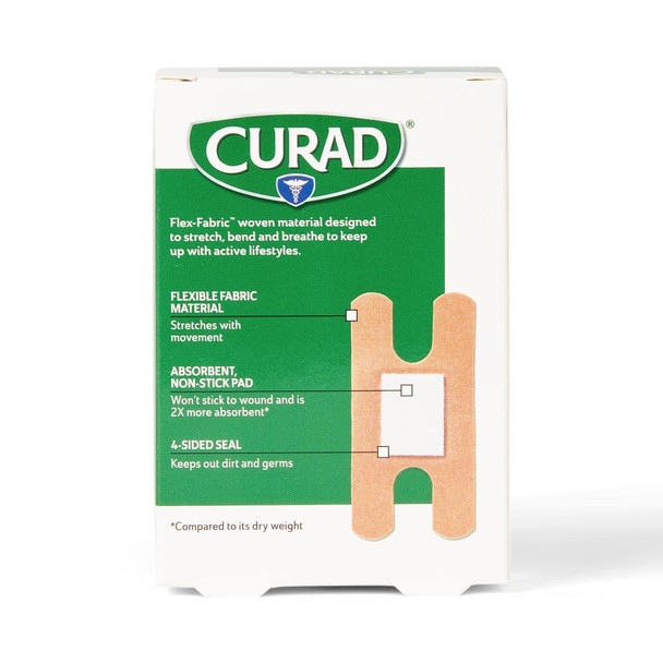Curad Flex-Fabric Finger and Knuckle Bandages Assorted Sizes Box of 20