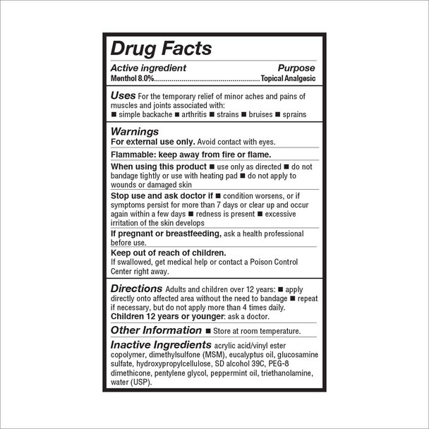 Curad Ironman ActivICE Topical Cooling Gel Pain Relief for Arthritis Joint Muscle Back & Body Aches & Pain 4-oz (1 Count)