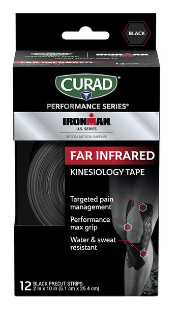 Curad Performance Series Far Infrared Kinesiology Tape Black