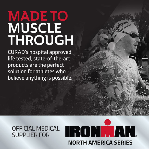 Curad Performance Series IRONMAN Infrared Ankle Support Elastic Targeted Compression for Enhanced Joint and Tendonitis Recovery & Performance Powered by CELLIANT Technology Large/X-Large