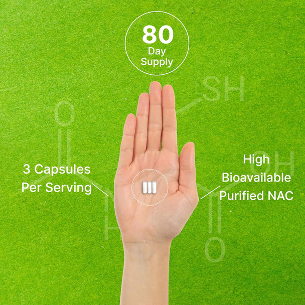 Deal Supplement NAC Supplement (N-Acetyl Cysteine) 1000mg Per Serving with Reduced Glutathione 240 Capsules – Antioxidant Support for Immune Health Lung & Liver Function