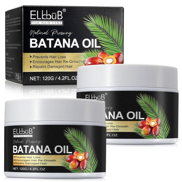 Elbbub Raw Batana Oil for Hair Growth and Repair -100% Pure Unrefined Oil from Honduran Rainforests Prevent Hair Loss and Enhances Hair Thickness in Men & Women Elbbub Raw Batana Oil for Hair Growth and Repair -100% Pure Unrefined Oil from Honduran Rainforests Prevent Hair Loss and Enhances Hair Thickness in Men & Women