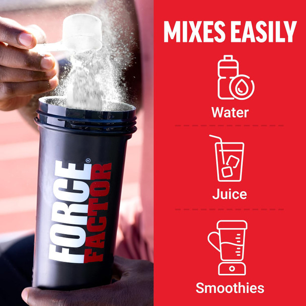 Force Factor Creatine Monohydrate Creatine Powder for Muscle Gain More Strength and Faster Workout Recovery Clinically Studied Micronized Creatine 5g Dose Per Serving Unflavored 60 Servings