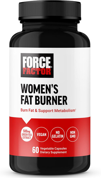 Force Factor Women’s Fat Burner Metabolism Booster and Weight-Loss Supplement Support Green Tea Fat Burner Weight-Loss Pills to Help with Energy Diet and Exercise Vegan Non-GMO 60 Capsules Force Factor Women’s Fat Burner Metabolism Booster and Weight-Loss Supplement Support Green Tea Fat Burner Weight-Loss Pills to Help with Energy Diet and Exercise Vegan Non-GMO 60 Capsules