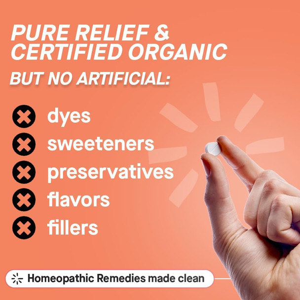 Genexa Cold Crush | Multi-Symptom Cough & Cold Relief for Adults | Delicious Organic Acai Berry Flavor | Organic & Non-GMO | Homeopathic Remedy Made Clean | 60 Chewable Tablets