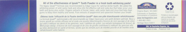 Heritage Store Ipsab Toothpaste Mint (Carton) | 4.23oz